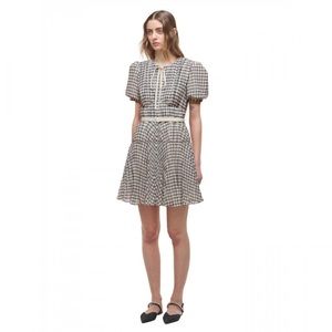 Self Portrait Check Mini Dress